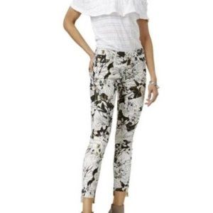 7 For All Mankind The Ankle Skinny Floral Jeans
